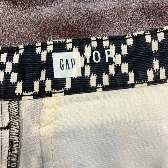 Gap Womens 10R Mid-Rise Black Geometric Print Shorts Cotton Preppy Summer‎ - Picture 4 of 13